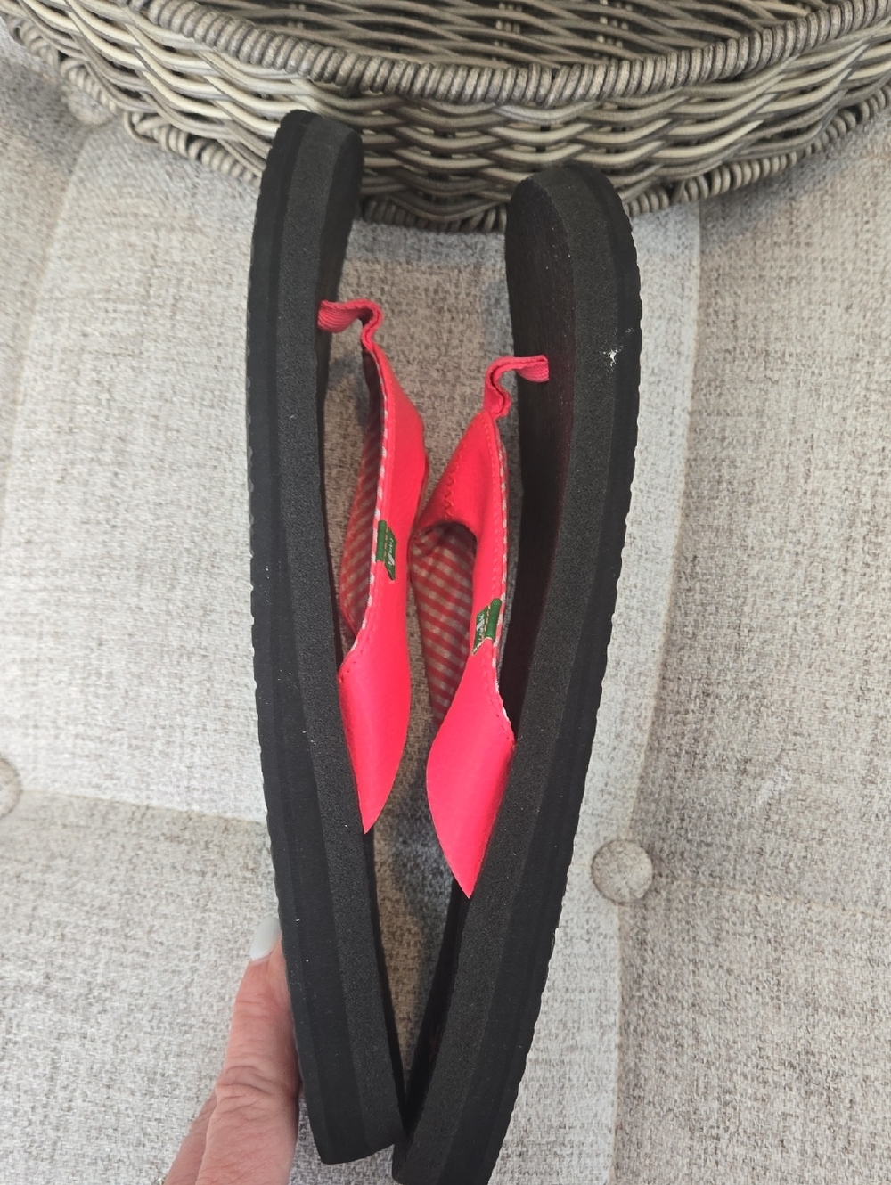 Sanuk Women’s Hot Pink Yoga Mat Sandals - Picture 8 of 9